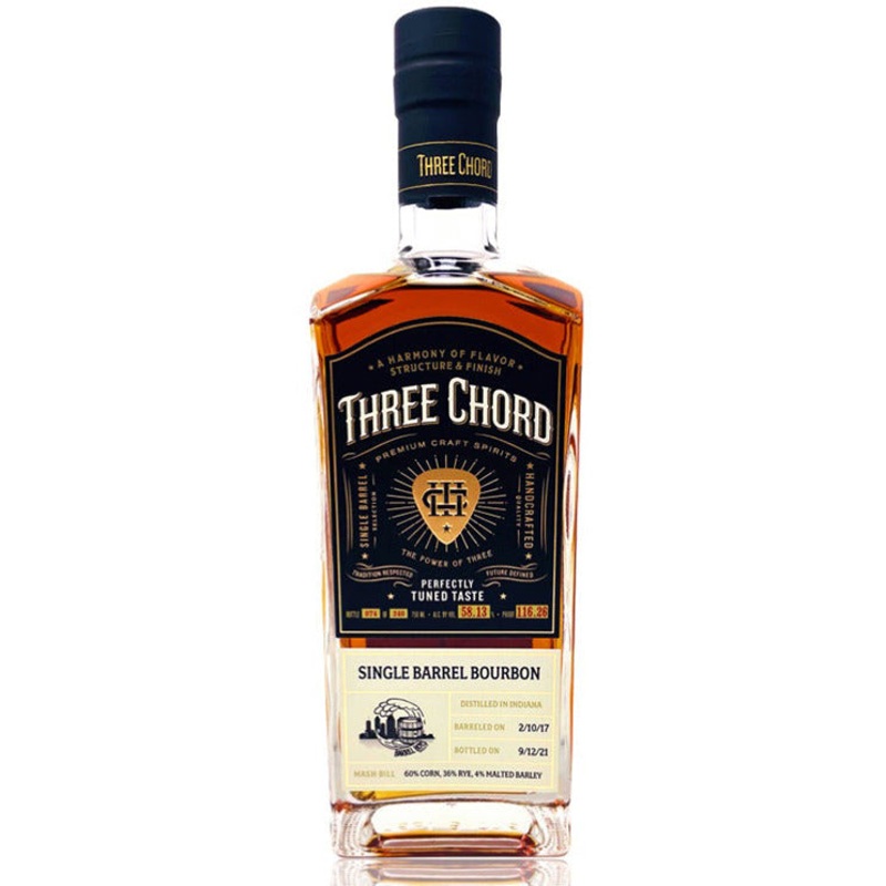 Three Chord Single Barrel Bourbon Whiskey ‘San Diego Barrel Boys’ Select