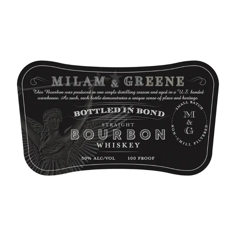 Milam & Greene Bottled in Bond Straight Bourbon Whiskey 750mL