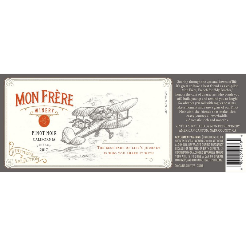 Mon Frere California Pinot Noir 750ml