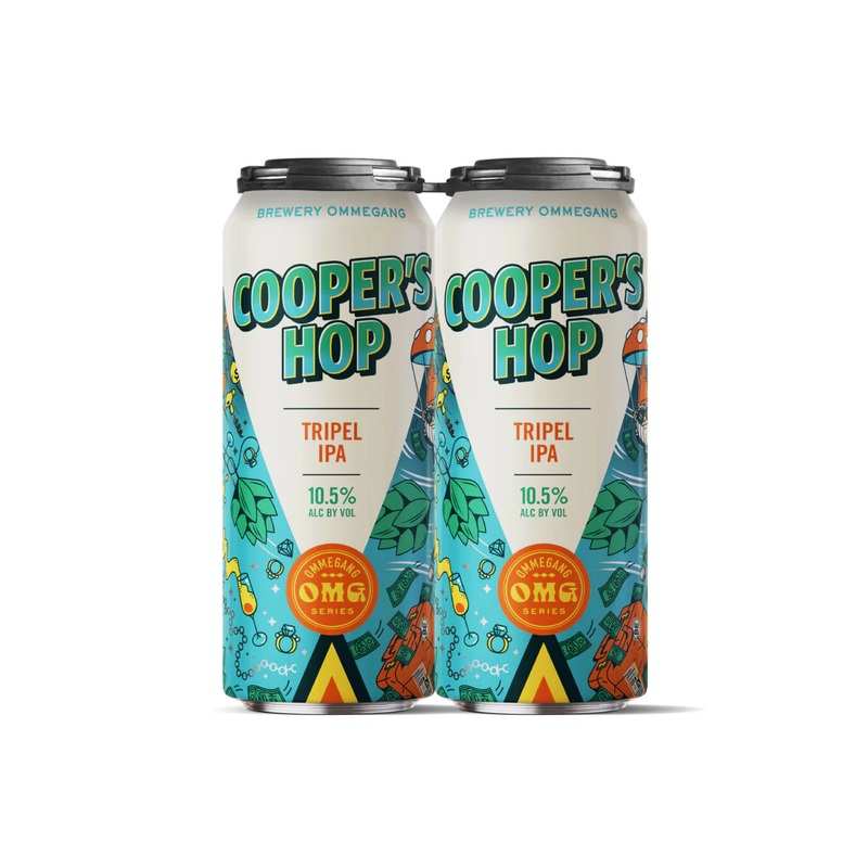 Ommegang Coopers Hop Tripel IPA 4 PACK 16 OZ CANS