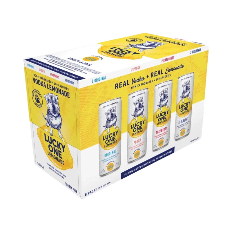 Lucky One Lemonade & Vodka Variety Pack 8 PACK 12 OZ CANS