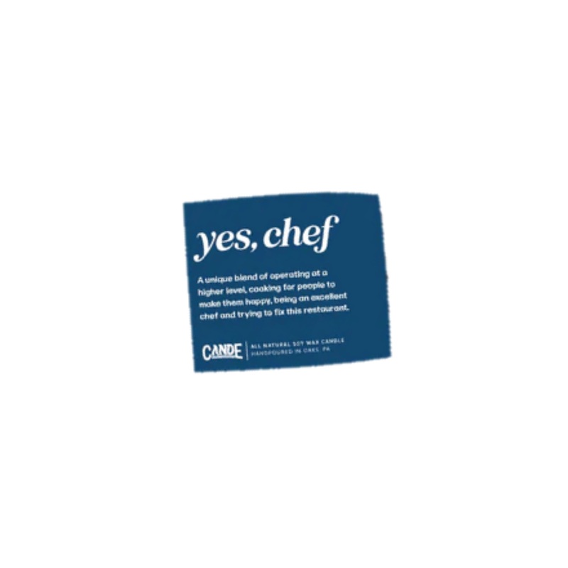 “Yes Chef” Scented Candle SINGLE