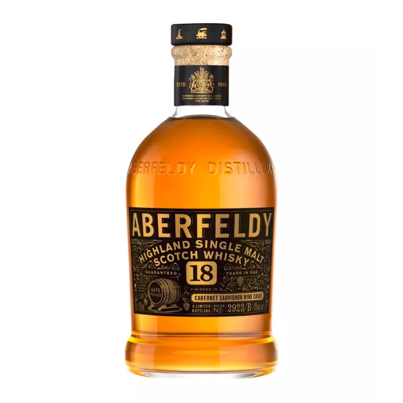 Aberfeldy 18 Year Old Finished in Cabernet Sauvignon Casks 2023 750mL