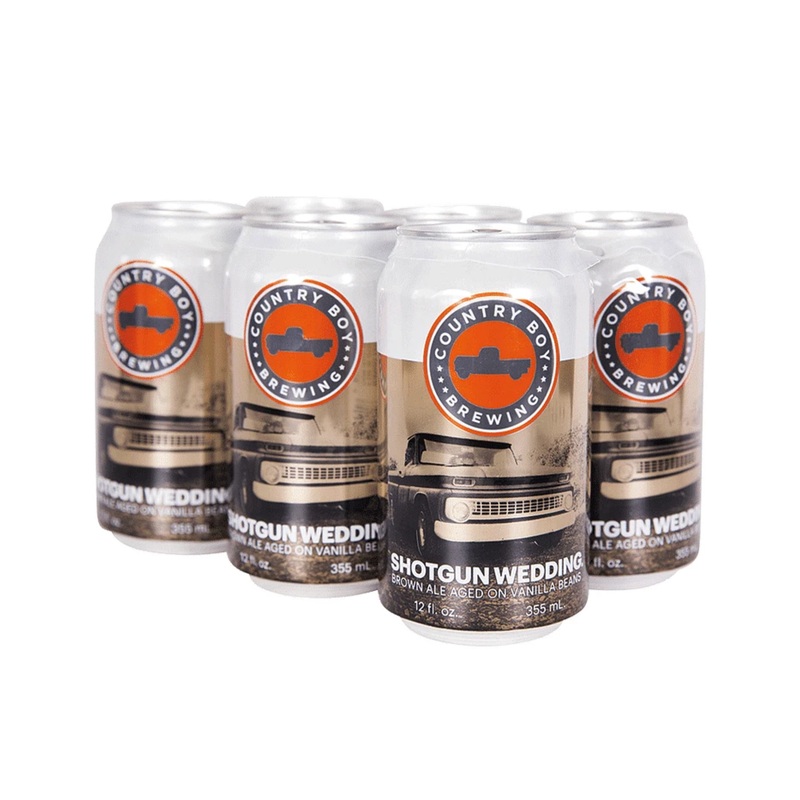 Country Boy Brewing Shotgun Wedding Brown Ale 6 PACK 12 OZ CANS