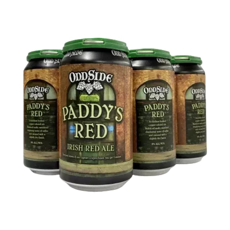Odd Side Ales Paddy’s Red Irish Red Ale 6 PACK 12 OZ CANS