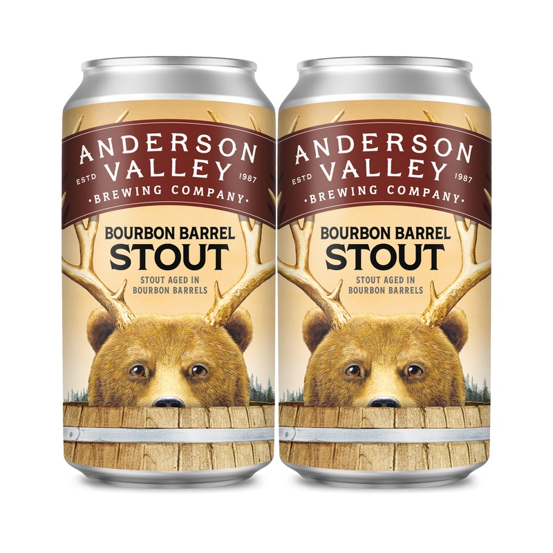 Anderson Valley Bourbon Barrel Stout 4 PACK 12 OZ CANS