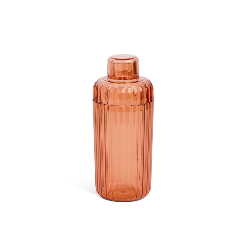 Orange Ribbed Shaker 20 OZ