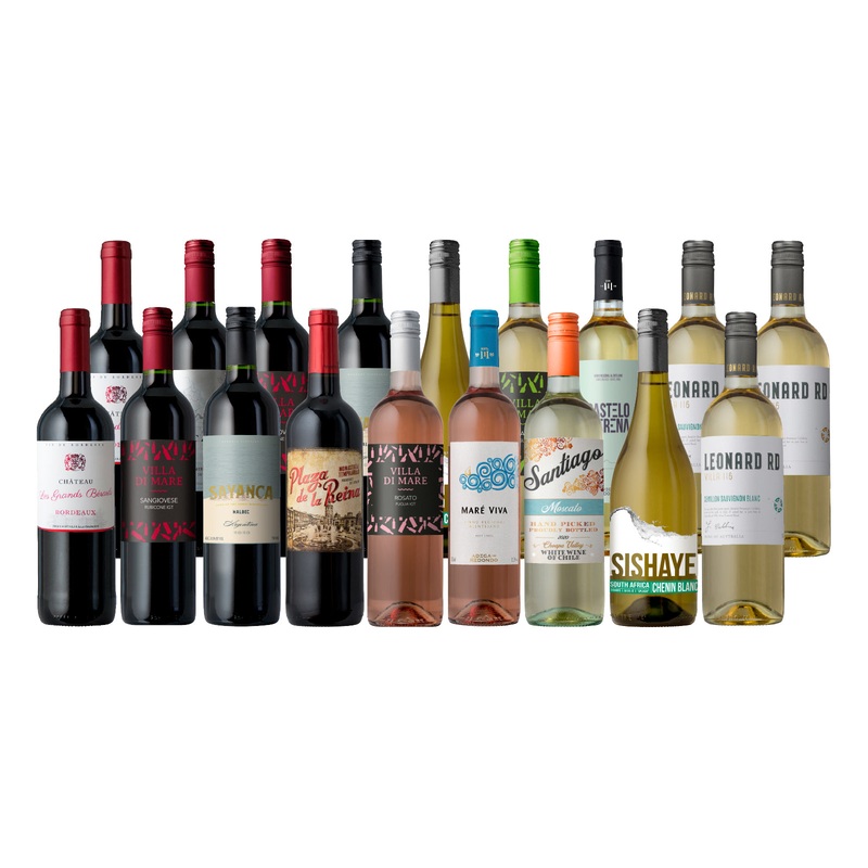 UPGRADE: Groupon Top 18 Wines VINEYARD 18-Pack Mixed