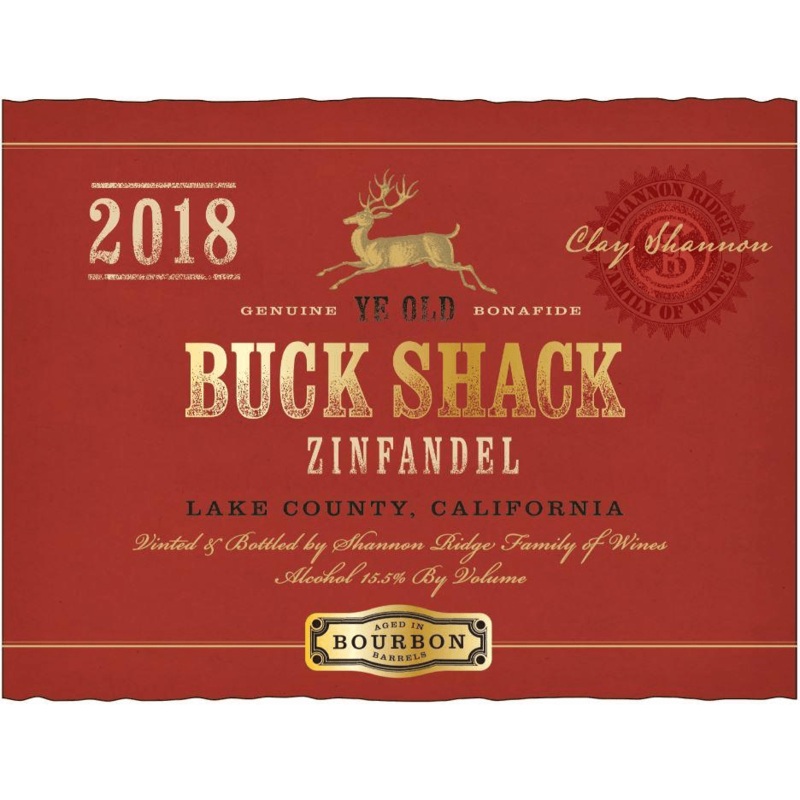 Buck Shack Lil’ Fatty Lake County Bourbon Barrel Zinfandel 750ml