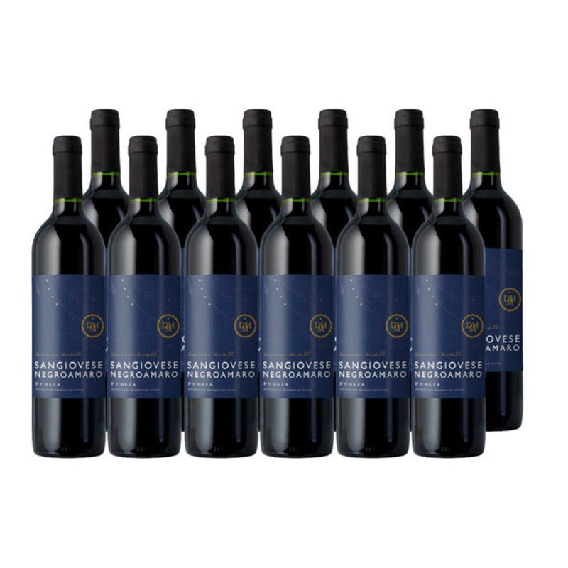 BUY 4, GET 8 FREE: Dominic Hentall Sangiovese Negromaro Puglia 2020