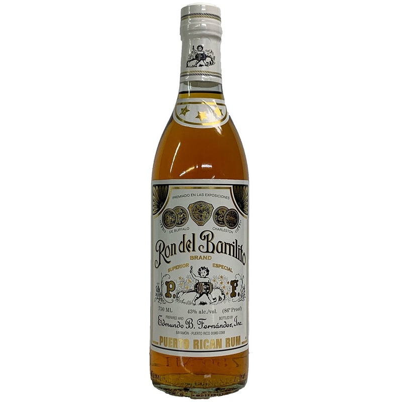 Rone Del Barrilito Aged Rum 3 Stars Superior especial 86 750 ML