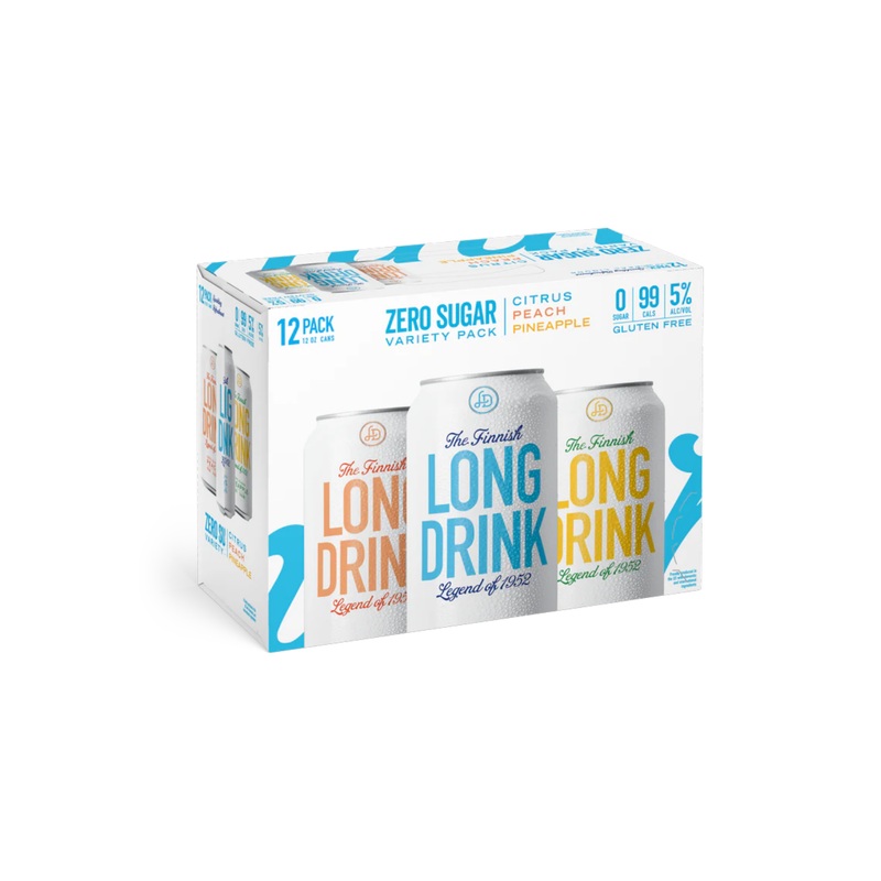 The Finnish Long Drink Zero Variety Pack 12 PACK 12 OZ CAN