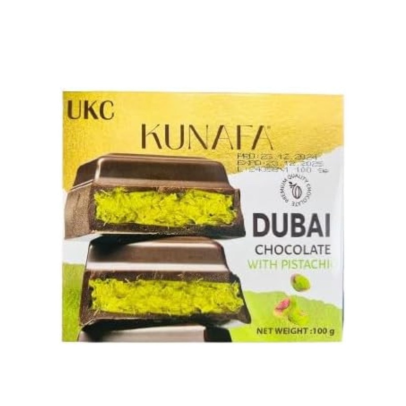 UKC Kunafa Dubai Chocolate with Pistachio, 100 g