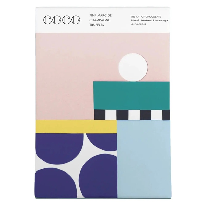 Coco Chocolatier – Pink Marc De Champagne Truffles
