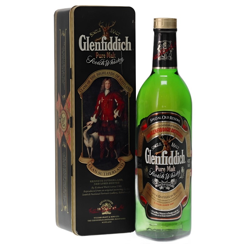 Glenfiddich Pure Malt Clan Sutherland Bot. 1980s 70cl