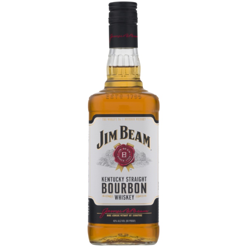 Jim Beam Straight Bourbon White Label 80 750 ML