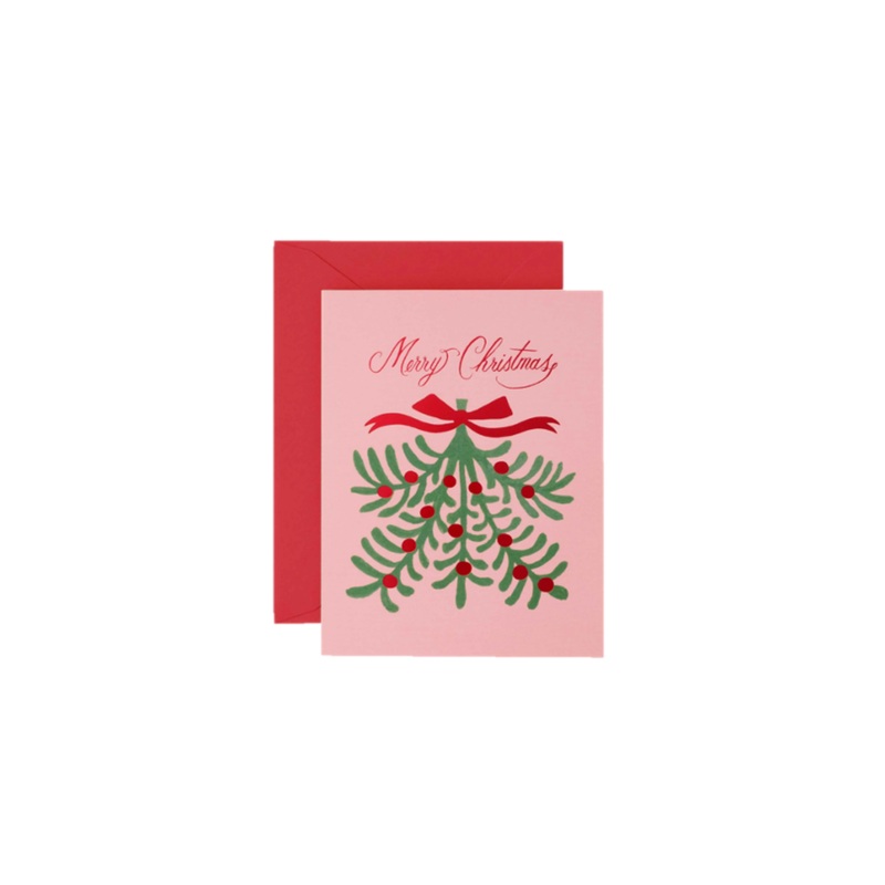 Mistletoe Christmas Card SINGLE