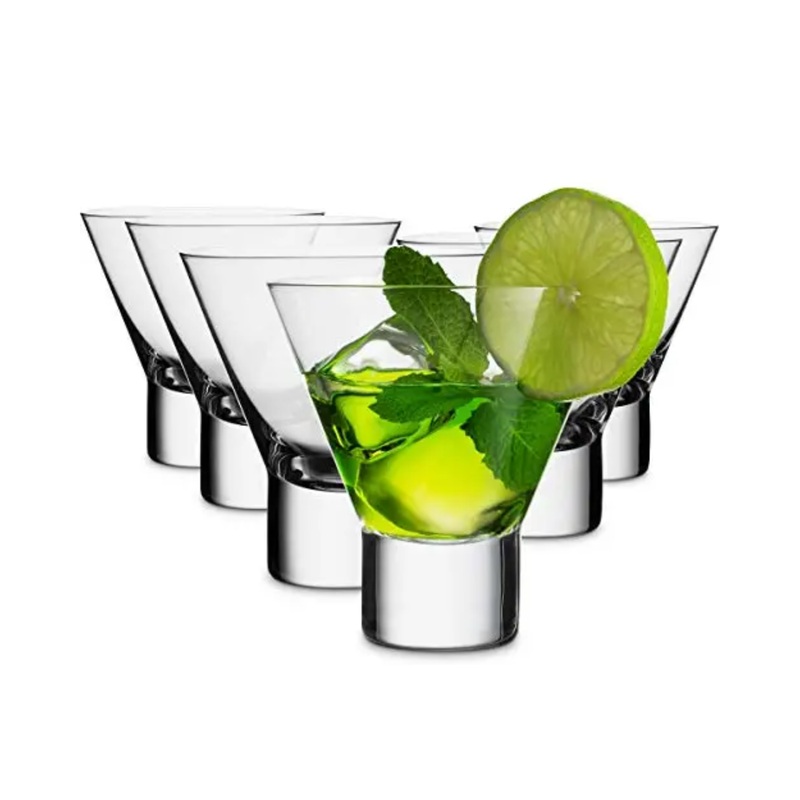 Stemless Martini Glass 6 PACK