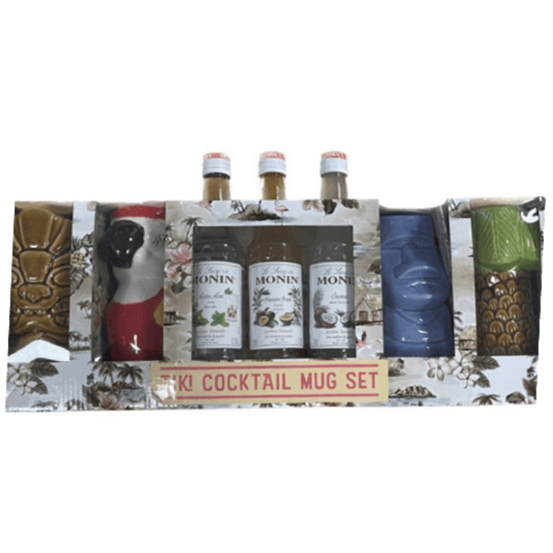Tiki Cocktail Mug Set 3x25cl