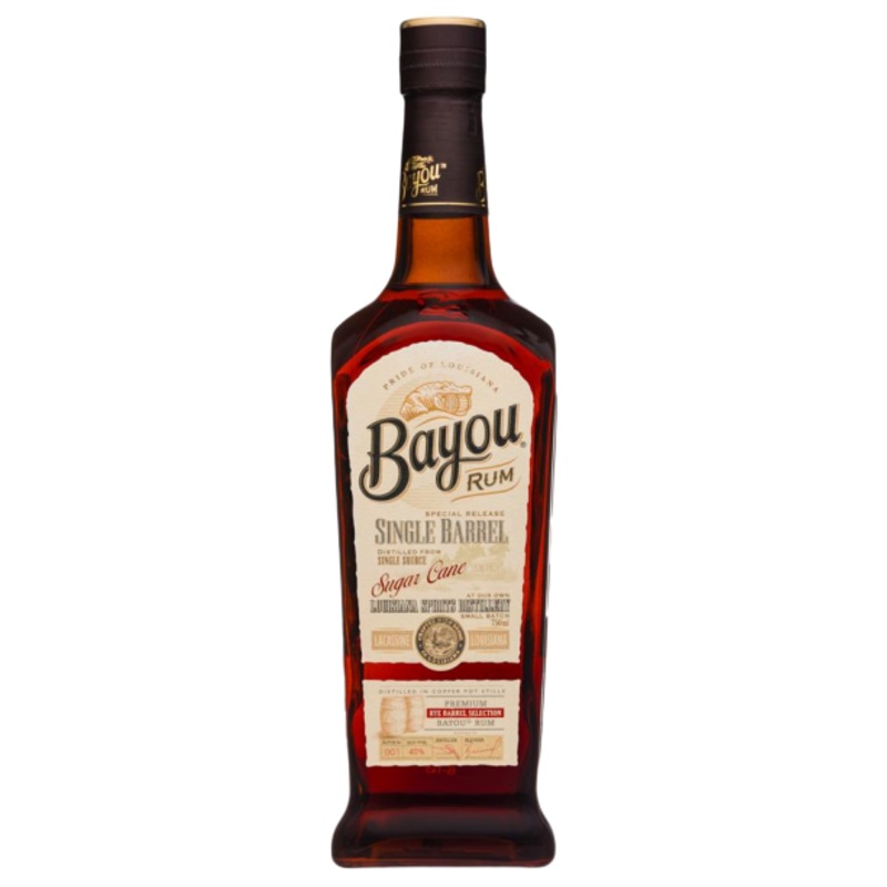 Bayou Rum Premium Rye Barrel Selection Small Batch Single Barrel Rum Special Release 750 ml