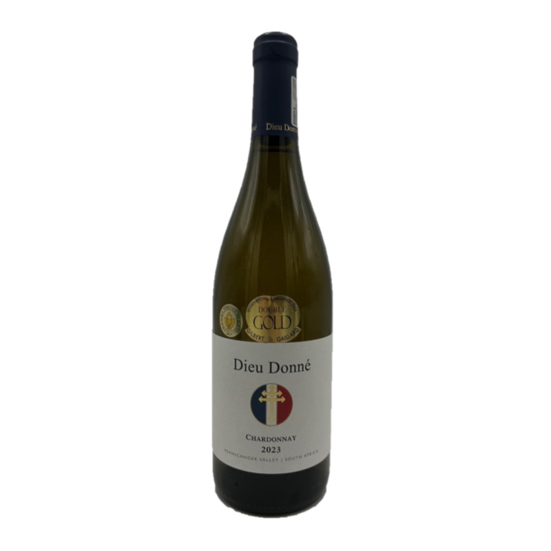 Dieu Donne Wooded Chardonnay 2023 750ml 12% – South Africa Platter 4* Gilbert & Gaillard Double Gold