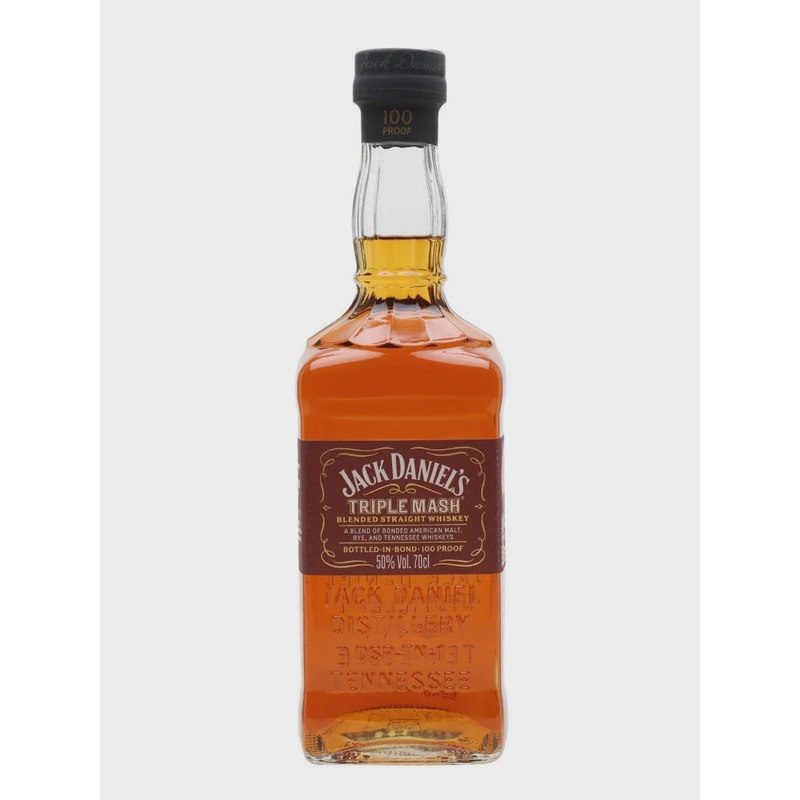 Jack Daniel’s Triple Mash 100 Proof Bottled-in-Bond Blended Straight Whiskey 50% abv 70cl