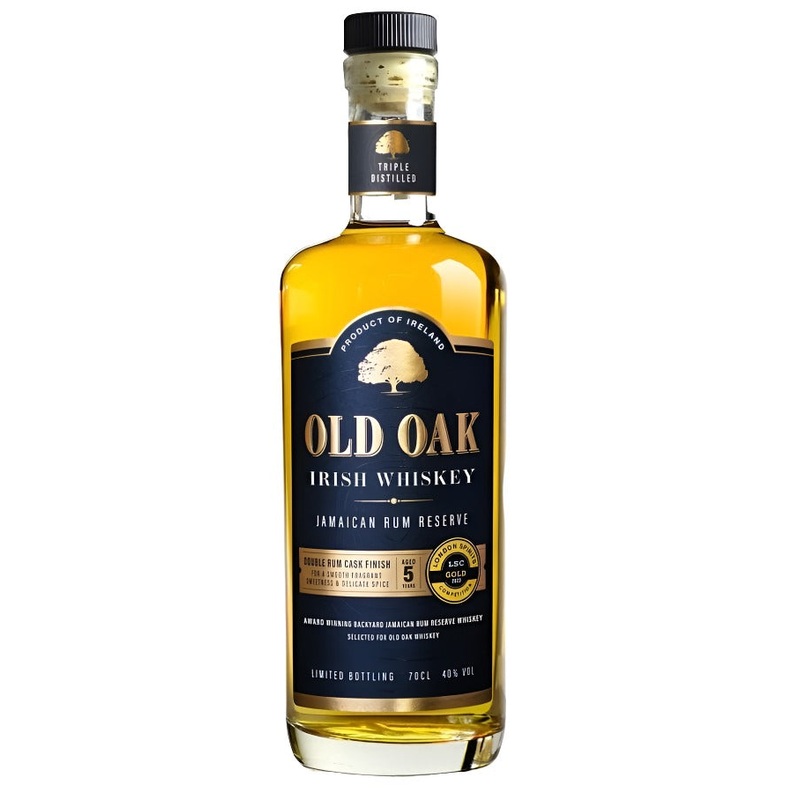 Old Oak 5 Year Old Jamaican Rum Reserve Irish Whiskey 70cl