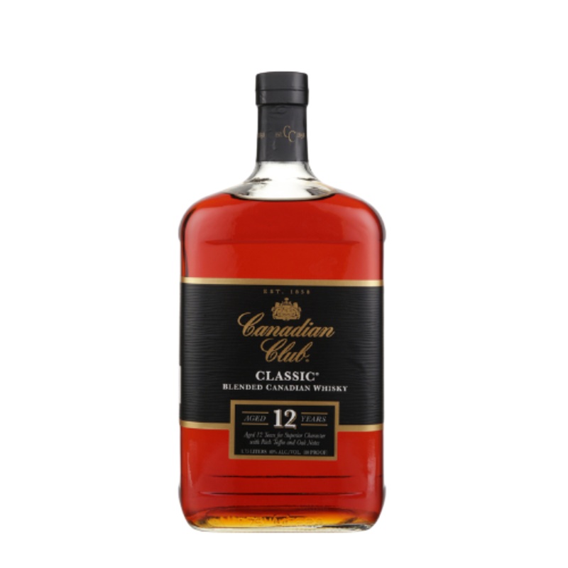 Canadian Club Canadian Whisky Small Batch Classic 12 Yr 80 1.75 L