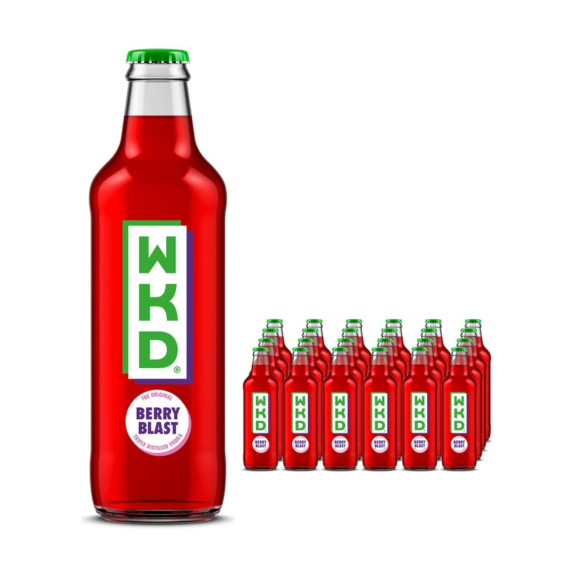 WKD Berry Blast Original Vodka Mix Multipack, 24 x 275 ml