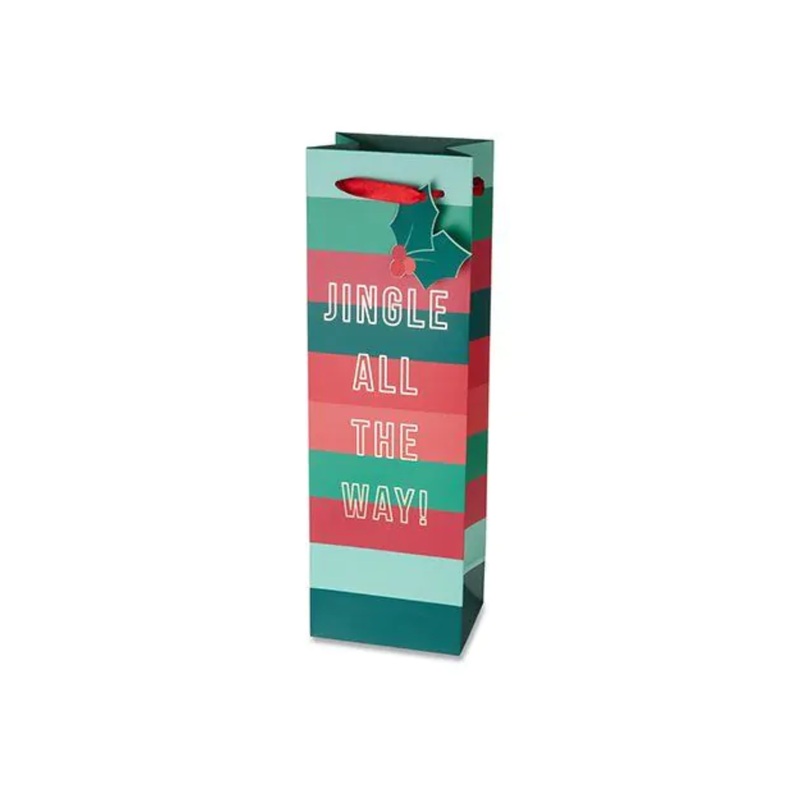 “Jingle All The Way” Wine Bag SINGLE