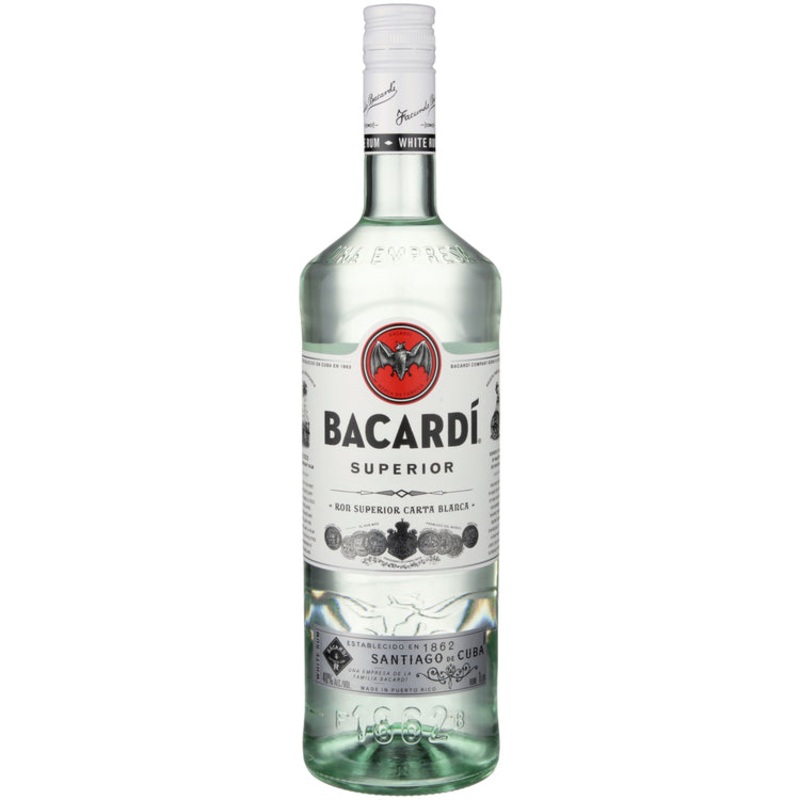 Bacardi Light Rum Superior 80 1 L