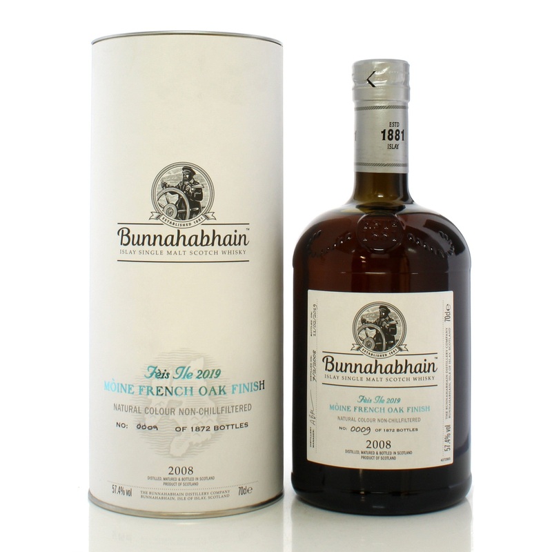 Bunnahabhain 2008 11 Year Old Moine French Oak Finish Feis Ile 2019 70cl