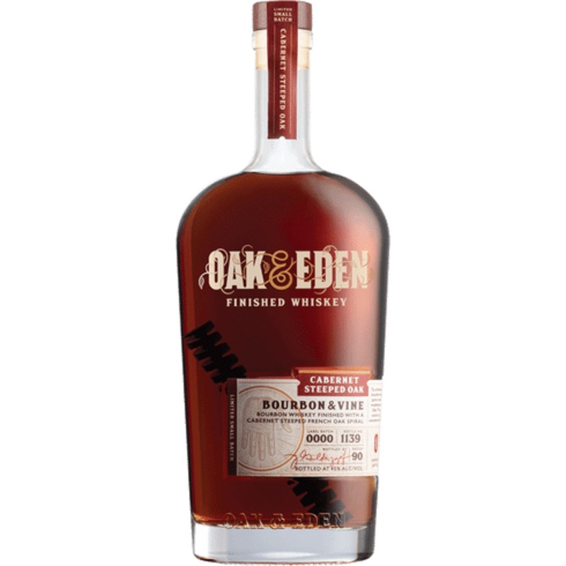 Oak & Eden Bourbon & Vine Cabernet Steeped Oak Bourbon Whiskey