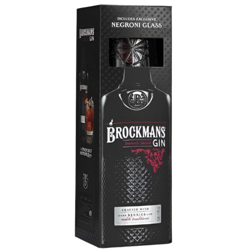 Brockmans Premium Gin Gift Set With Negroni Glass 70cl