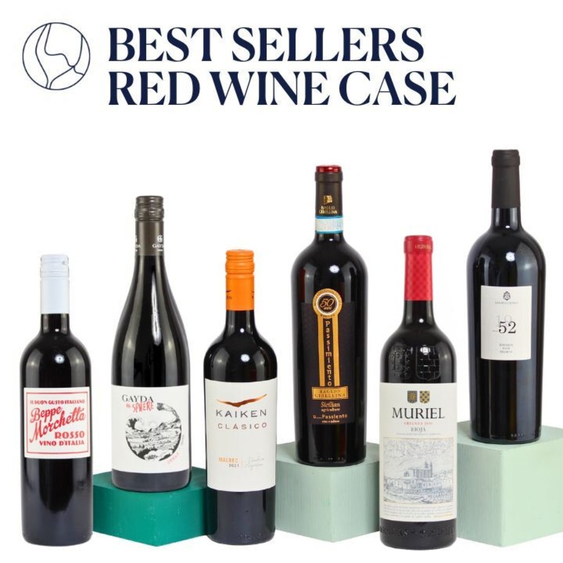 Bestsellers Red 6 Bottle Case (FREE Delivery on this case)
