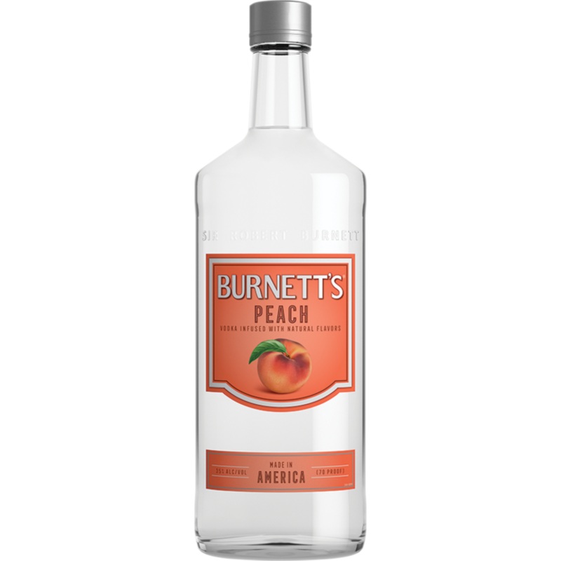 Burnett’S Peach Flavored Vodka 70 1.75 L
