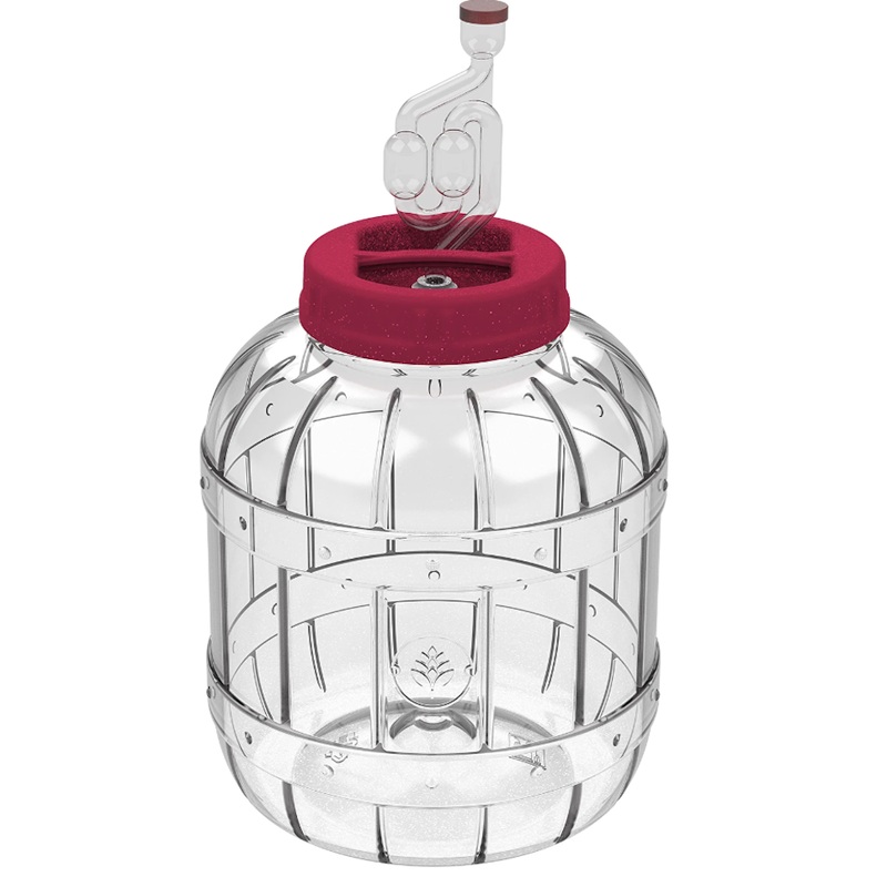 5ltr Clear PET Fermenter with 4″ Cap