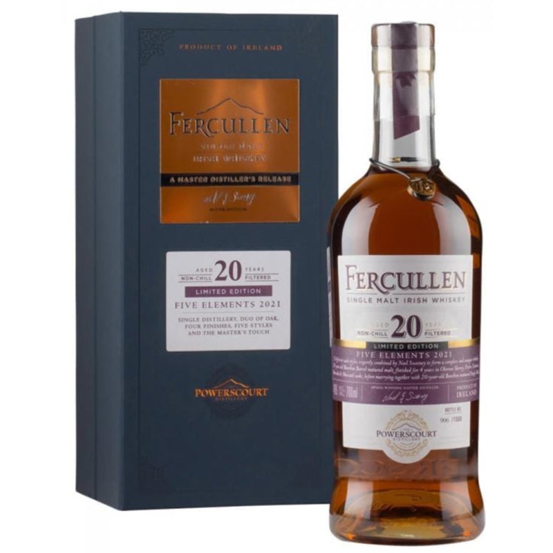 Fercullen 20 Year Old Five Elements Single Malt Irish Whiskey 70cl