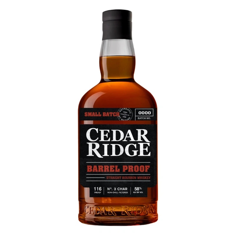 Cedar Ridge Barrel Proof Straight Bourbon Whiskey 750mL