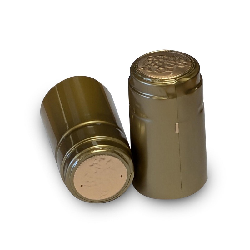 PVC Shrink Caps – Gold (30 Pack)
