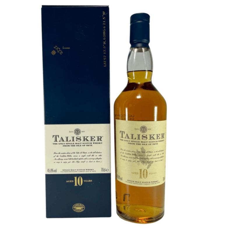 Talisker 10 Year Old Single Malt Scotch Whisky Old Design 70cl