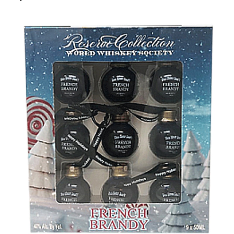 World Whiskey Society Christmas Balls French Brandy – 9 Pack