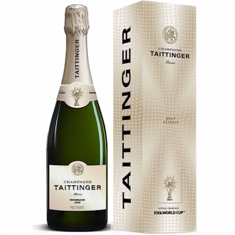 Taittinger Brut Reserve NV Champagne Gift Box Fifa World Cup 6 Bottle Case 6x75cl
