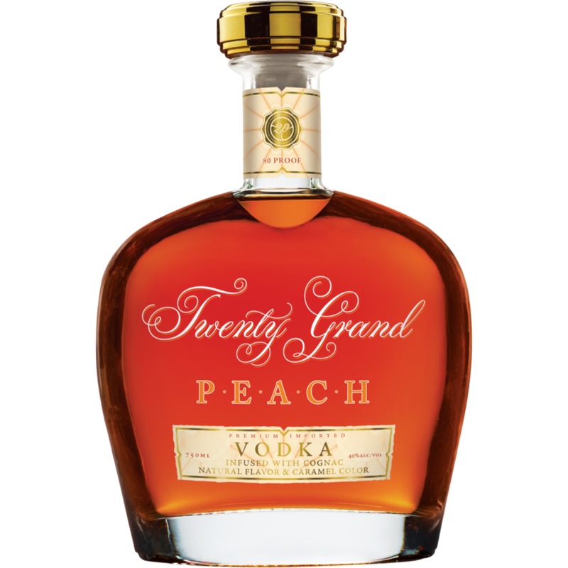 Twenty Grand Peach Vodka Cognac 750 ML