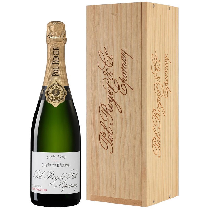 Pol Roger Vinotheque 1999 Rose Vintage Champagne Gift Boxed 75cl