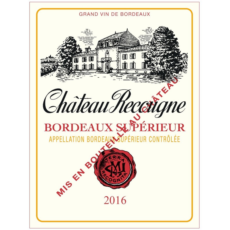 Chateau Recougne Bordeaux Superieur Red Bordeaux Blend 750ml