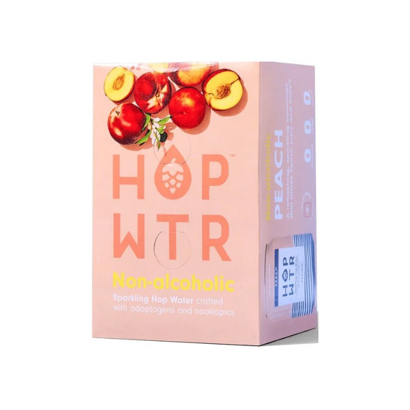 HOPWTR Peach (Non-Alcoholic) 6 PACK 12 OZ CANS