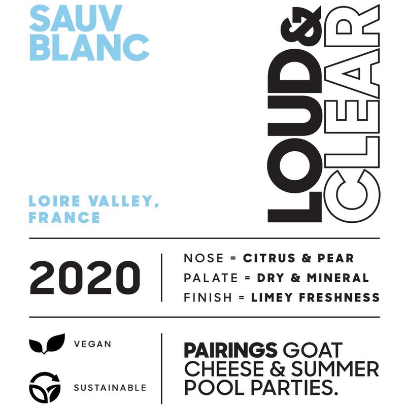 Loud & Clear Loire Valley Sauvignon Blanc 750ml