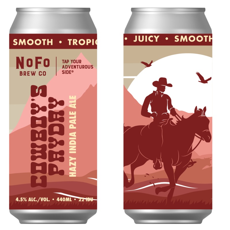 NoFo Brew Co Cowboy’s Payday Hazy IPA Cans 4x440ml