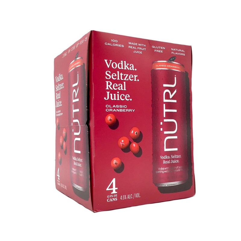 NTRL Cranberry 4 PACK 12 OZ CANS
